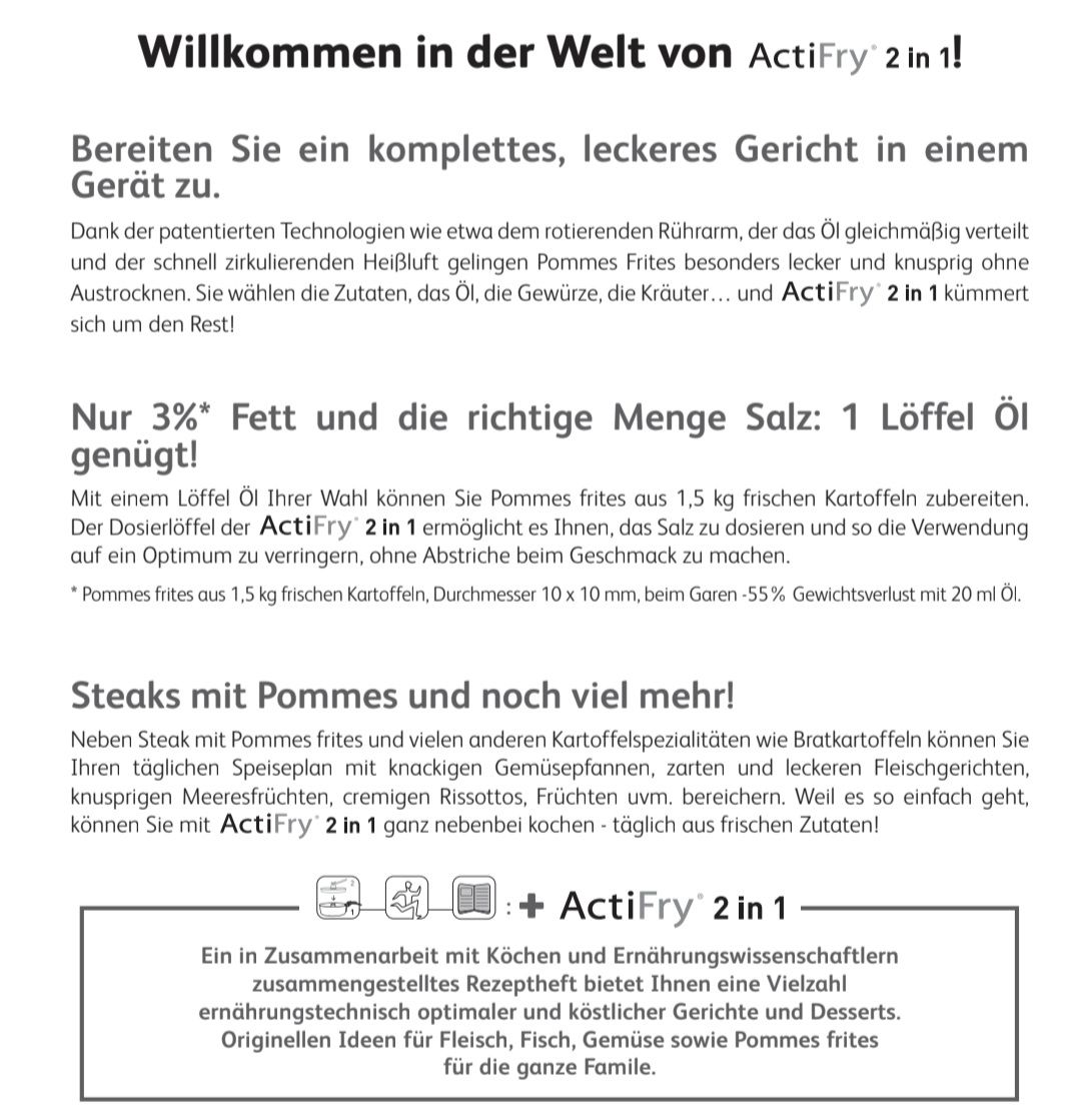 Tefal Elettrodomestici da cucina: ActiFry 2 in 1 – Usato da Gerlafingen venduto da Hope72 4