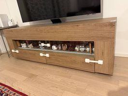 Meuble TV couleur bois