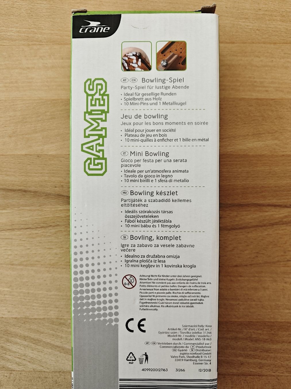 Spiele: Mini Bowling Spiel - Finger-Bowling! Neu! – Neu (gemäss Beschreibung) aus Zollbrück von Turner5 6