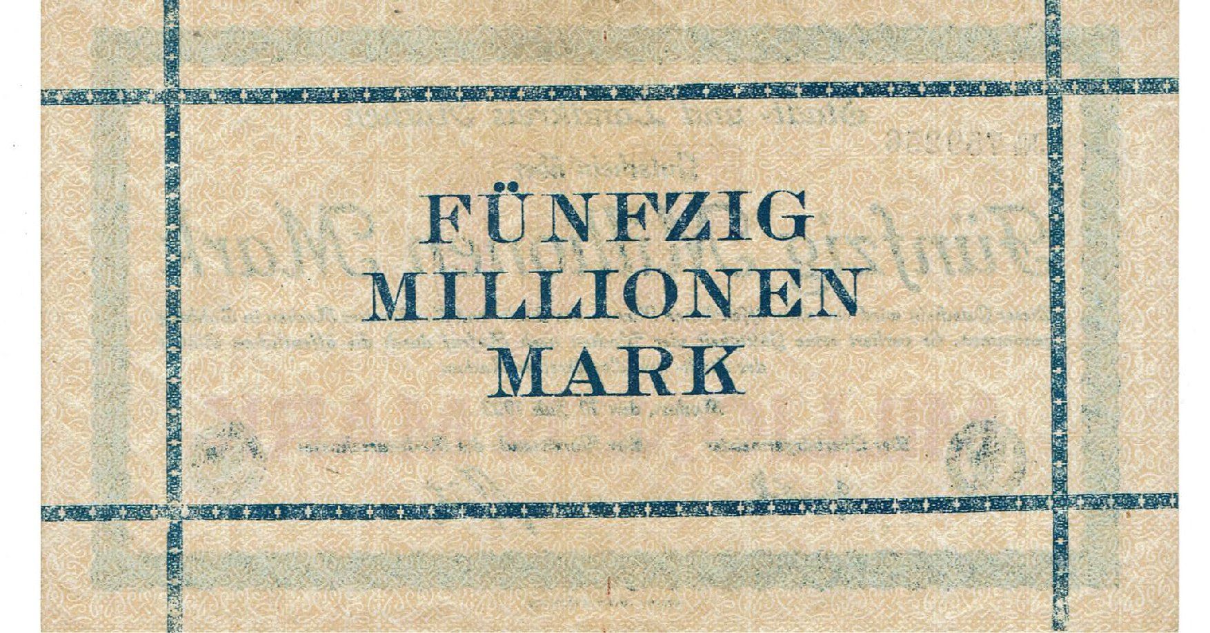 Banconote: Aachen 50 Mil.Mark 20.07.1923 SS++-VZ – Usato da Steffisburg venduto da ber_8htf 1