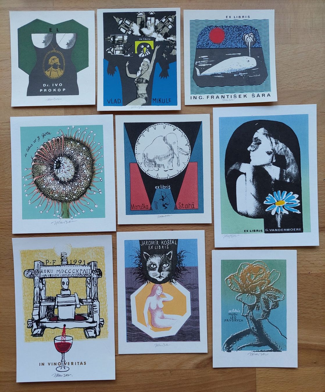 Grafica & Litografie: Sammlung Exlibris Jaroslav Kaiser signiert – Usato da Obfelden venduto da Exlibris-Art