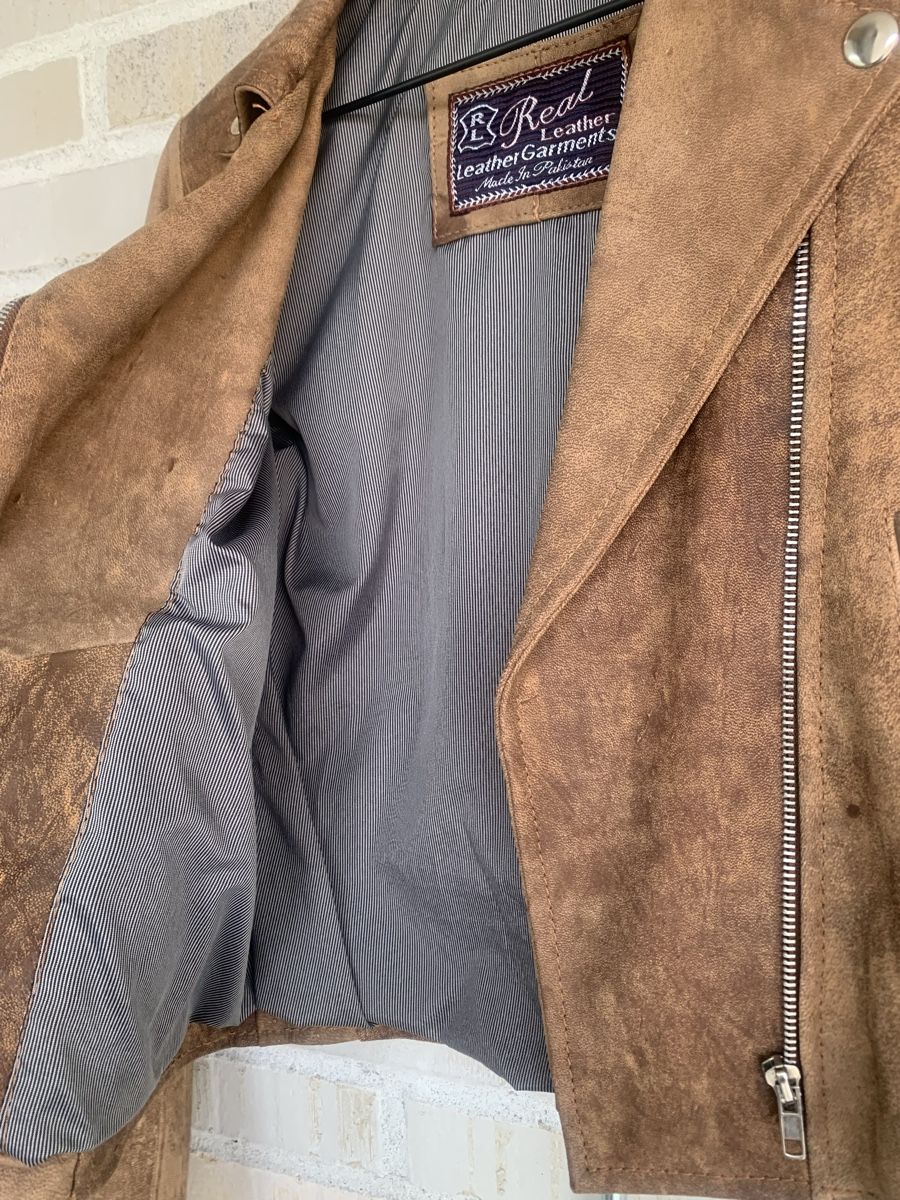 Giacche: Braune Lederjacke, Gr. S  – Nuovo (secondo la descrizione) da Kloten venduto da Cleo-2026 3