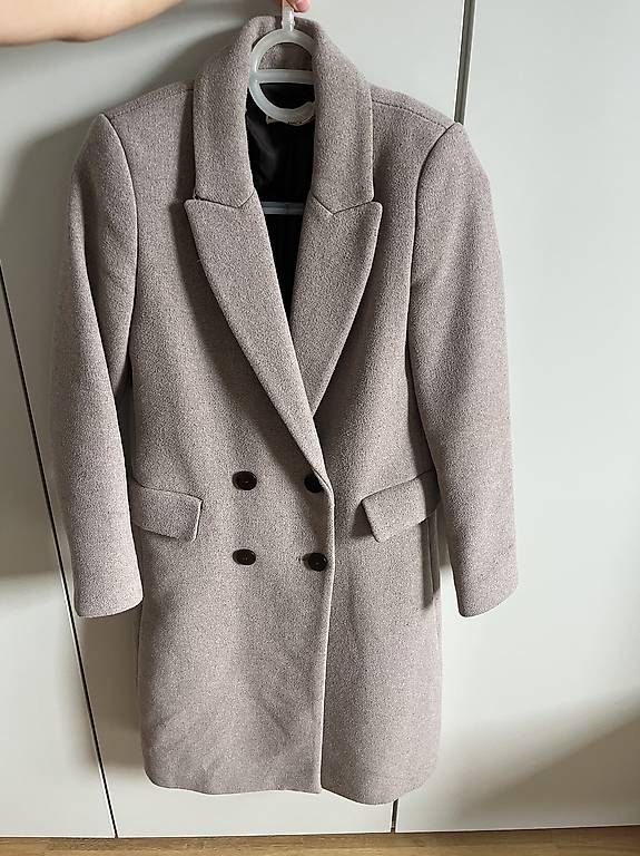 Mäntel: MANGO Wollmantel XS beige Damen – Gebraucht aus Zürich von sarazurich