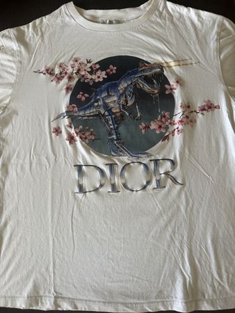DIOR x SORAYAMA Robotic T-Rex Sakura Flower Limited T-Shirt 