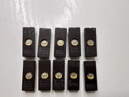 10x Fujitsu MBM2746-25 UV EPROM IC Chips – Vintage Memory
