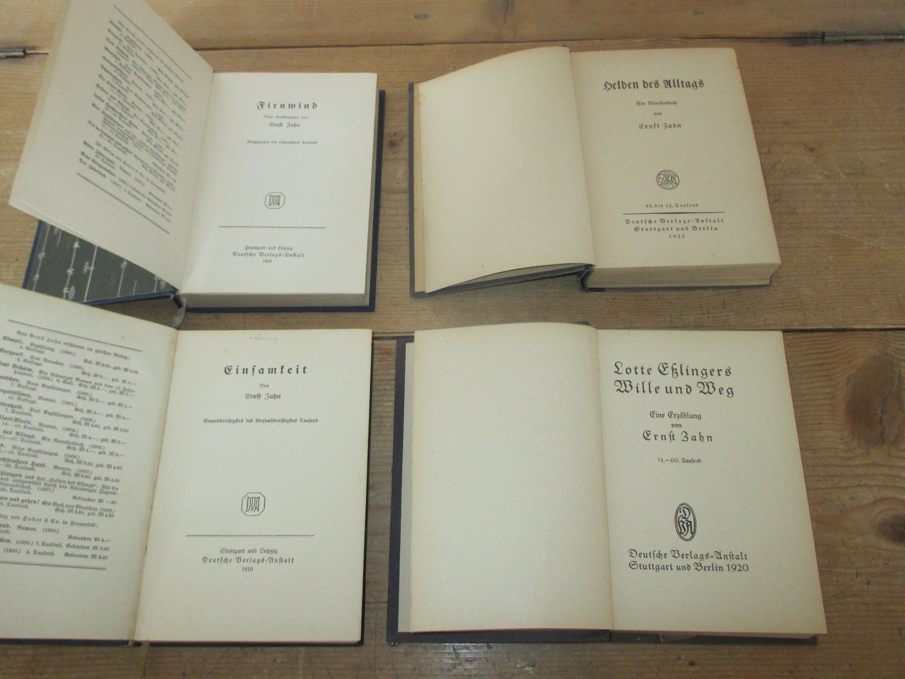 Libri: Vier Bücher von Ernst Zahn 1909 - 1920 – Usato da Flims - Dorf venduto da Stagediver 1