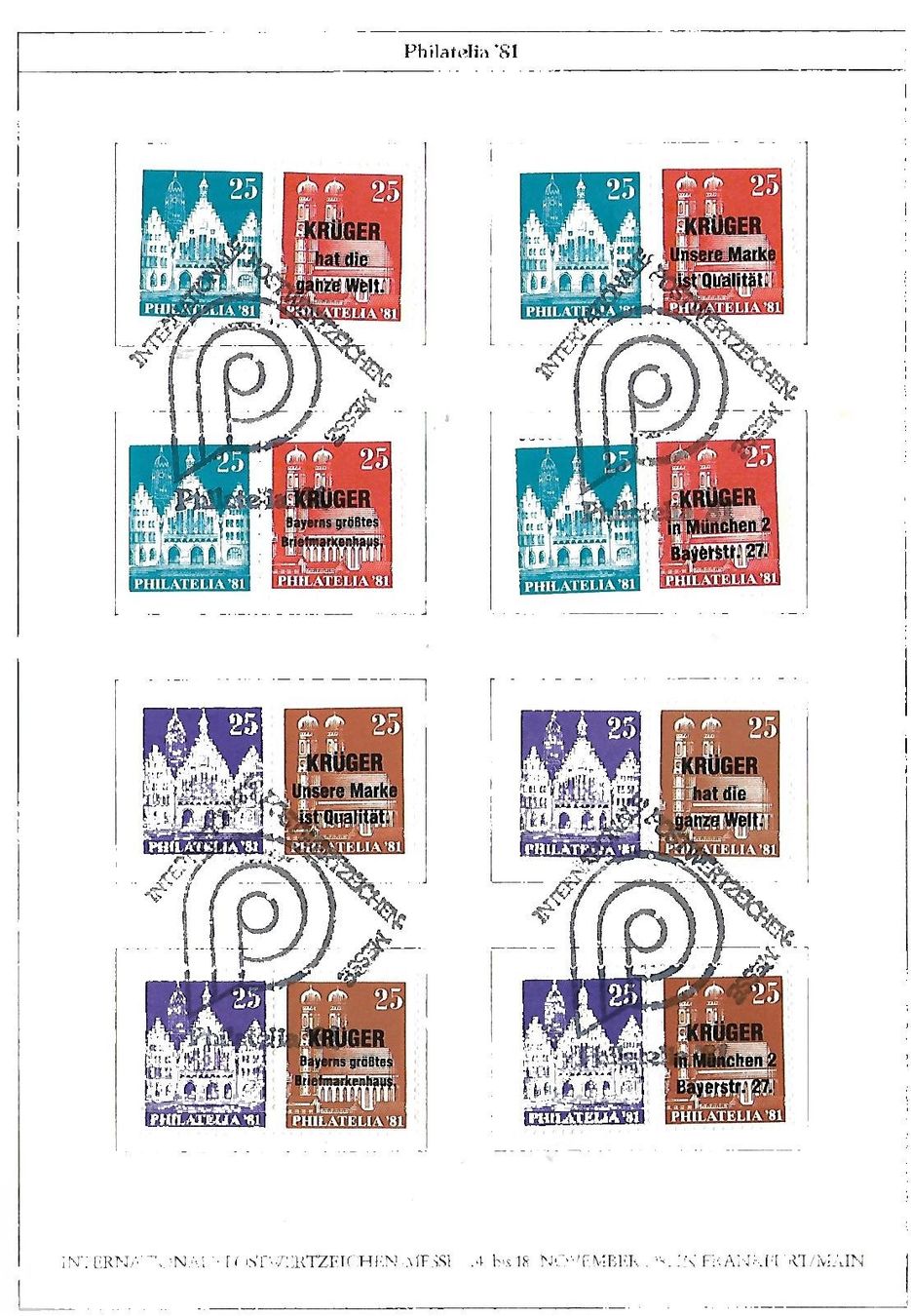 Tutti i francobolli: BRD 1981 : PHILATELIA "81" : 2 Hefte,  s. Text – Usato da Reinach BL venduto da eiche419 6