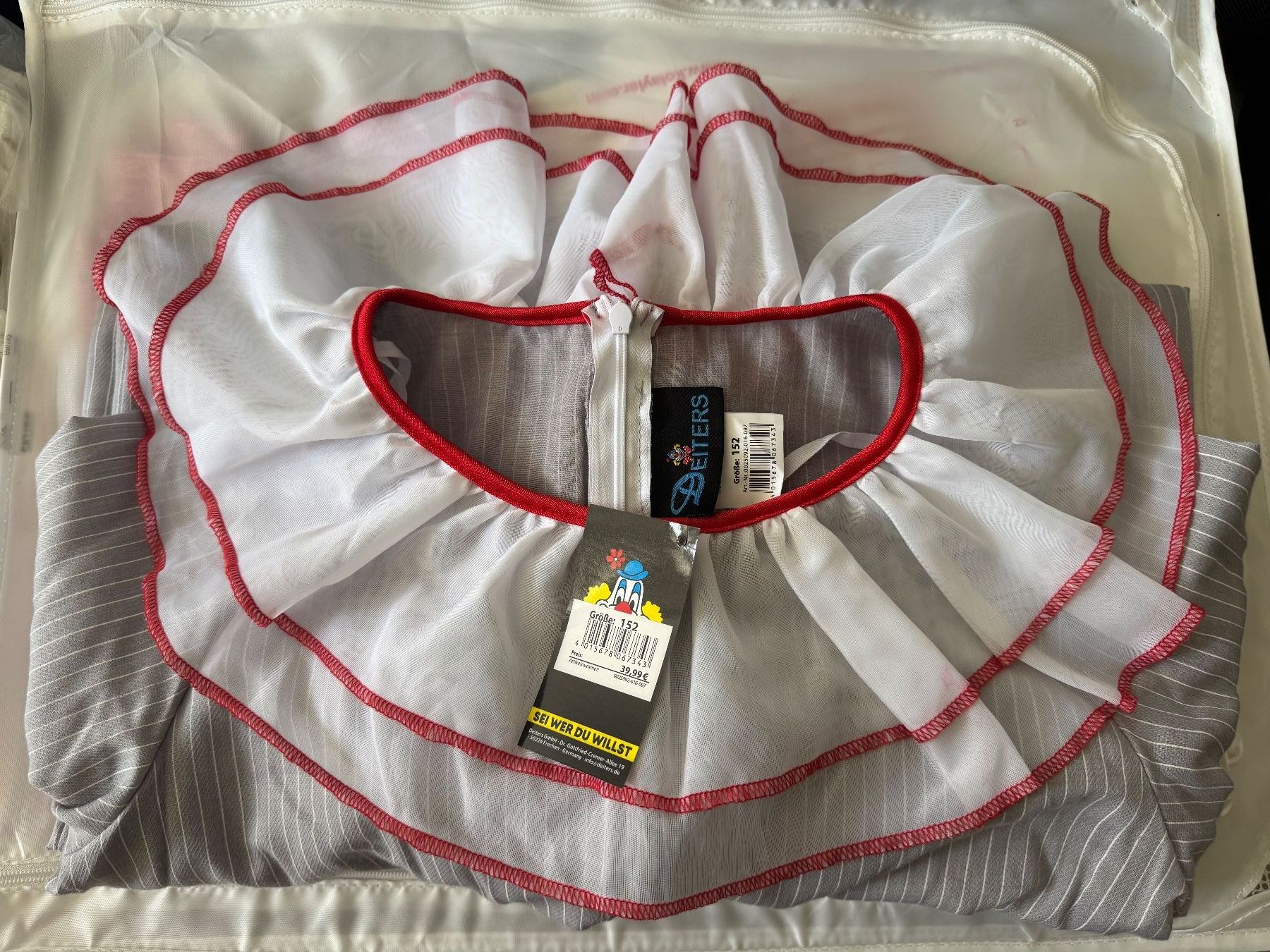 Costumi: Horror Clown Costume mit Maske - Neu – Nuovo e nell'imballaggio originale da Basel venduto da Puckym 2