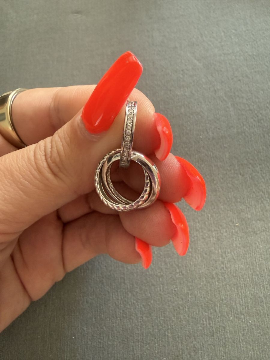 Christ Ohrringe & -stecker: Christ Ohrringe Silber Zirkonia Doppelring – Neu (gemäss Beschreibung) aus Dietikon von Vanessabr