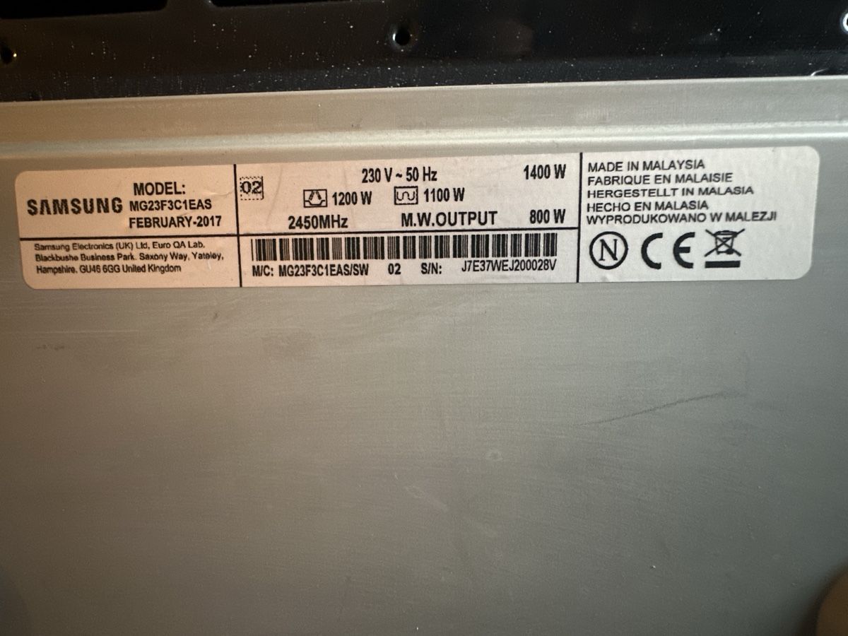Elettrodomestici da cucina: Samsung Mikrowelle – Usato da Eggersriet venduto da Rotti44 3