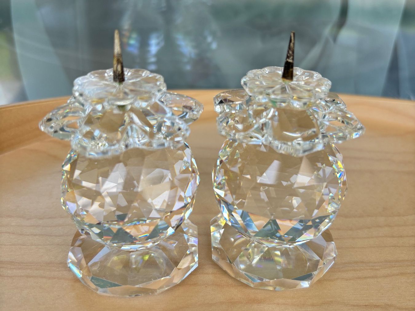 Swarovski Portacandele: Swarovski crystal vintage candle holders – Usato da Steinhausen venduto da ChromeVintage 3