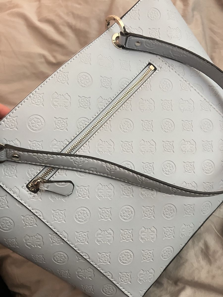 Guess Borse da donna: Guess Handtasche hellblau – Nuovo (secondo la descrizione) da Chur venduto da ropa68 1
