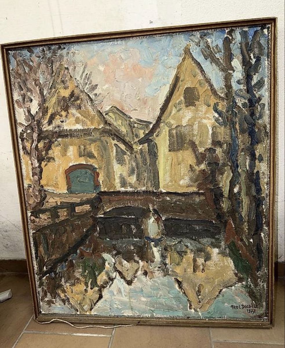 Dipinti: Ölbild Paul Doebele Dalbe Tiich – Usato da Dornach venduto da samuti