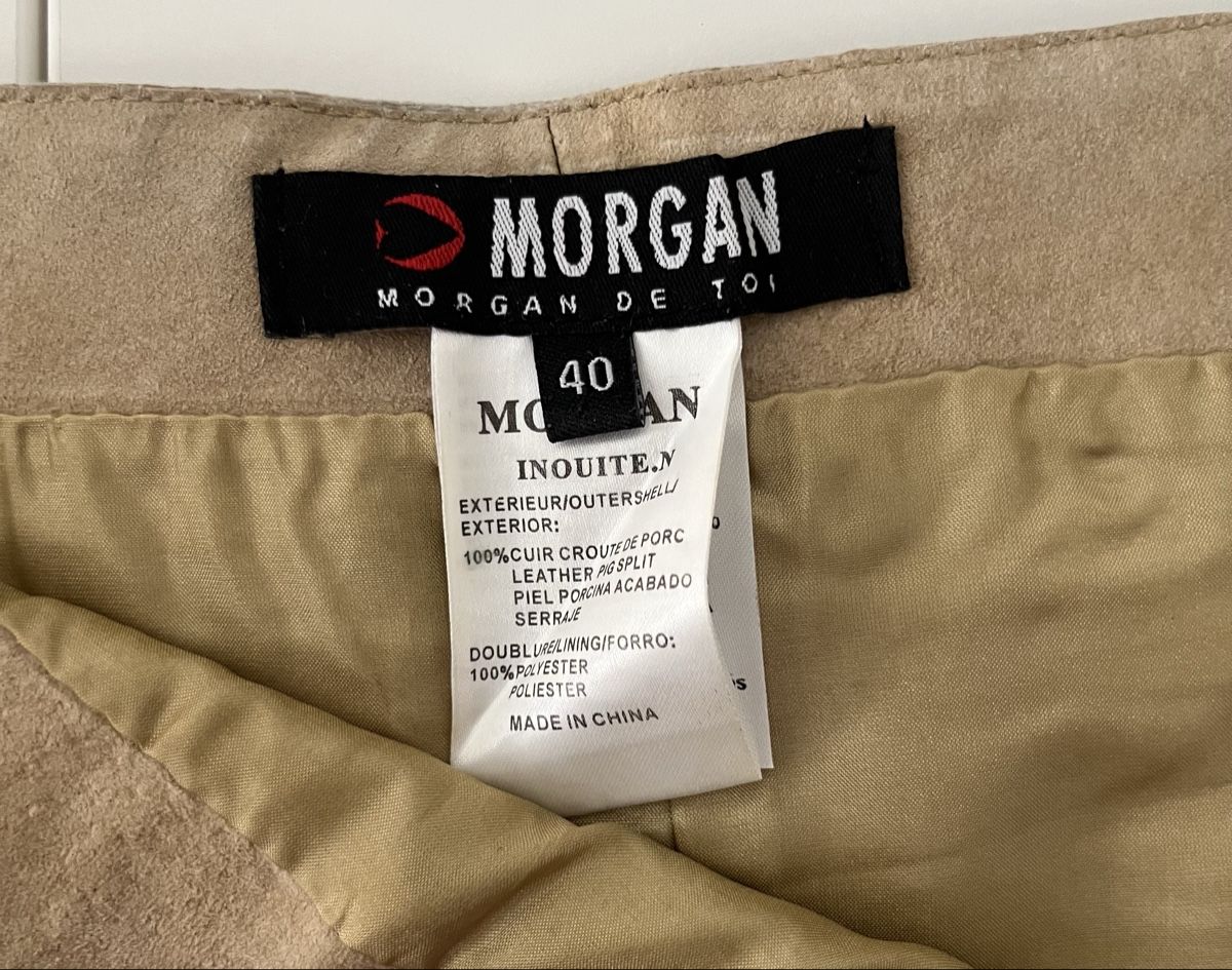 Morgan Gonne: Morgan Lederrock beige Grösse 40 – Usato da Basel venduto da Lila11 3