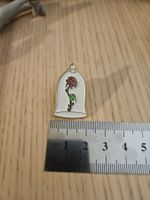 Anstecker Pin Badge Rose unter Glas