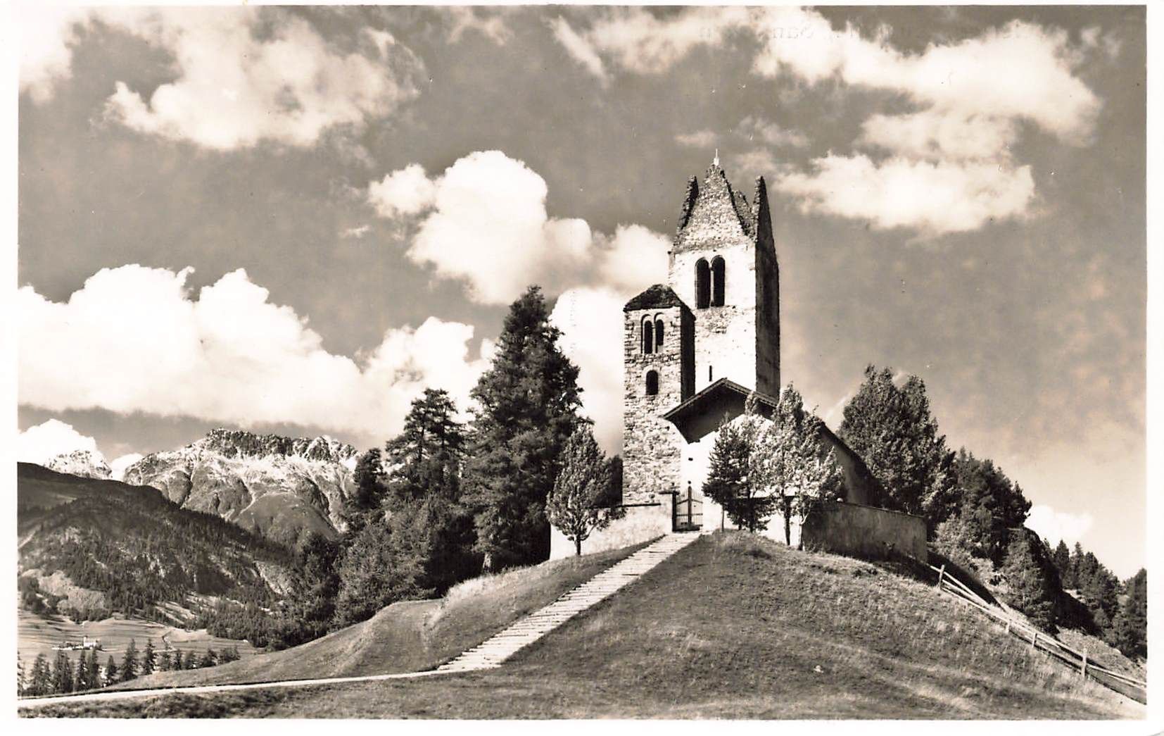 Ansichtskarten: Chiesa di San Gian  Celerina – Gebraucht aus Biasca von Blenio71