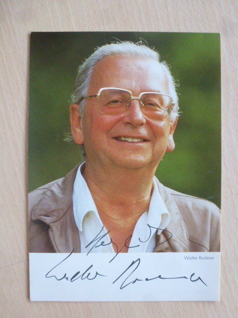 Autographes: Autogrammkarte Walter Roderer – D'occasion à Walkringen par Casablanca777