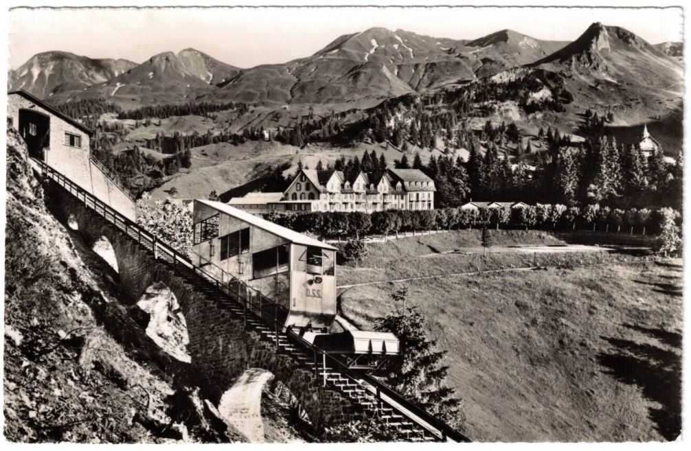 Cartes postales: Stoos - Standseilbahn mit Mythen – D'occasion à Binningen par Mountainrider