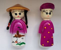 Vietnamesisches Hochzeitspaar Magnet, Souvenir