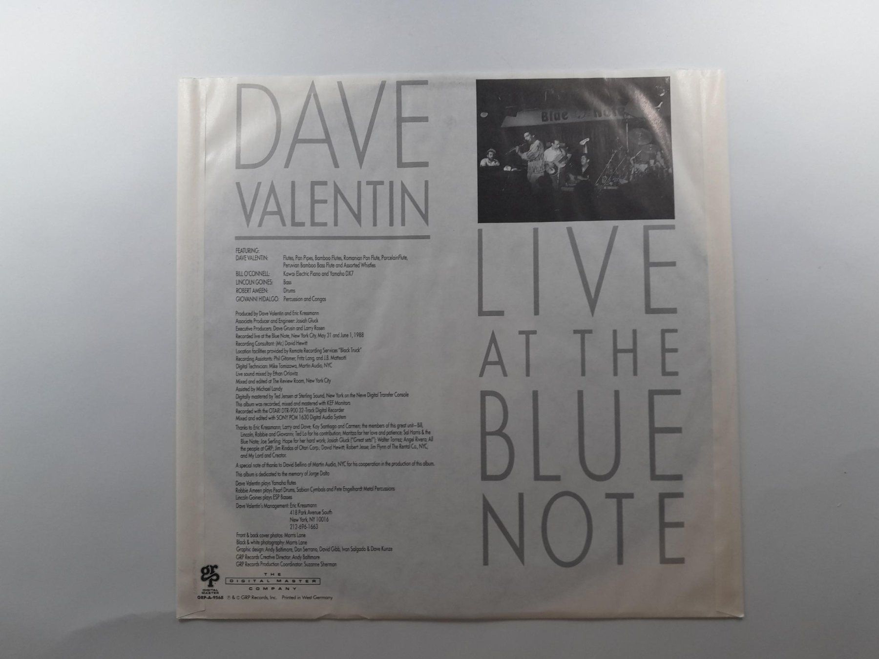 Dischi in vinile: LP / Vinyl - Dave Valentin - Live at the Blue Note – Usato da Männedorf venduto da Bel-view 2
