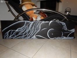 120cm GRANDE dipinto quadro NUDO DONNA