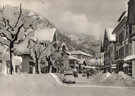 Meiringen (BE) – Hauptstrasse im Schnee G
