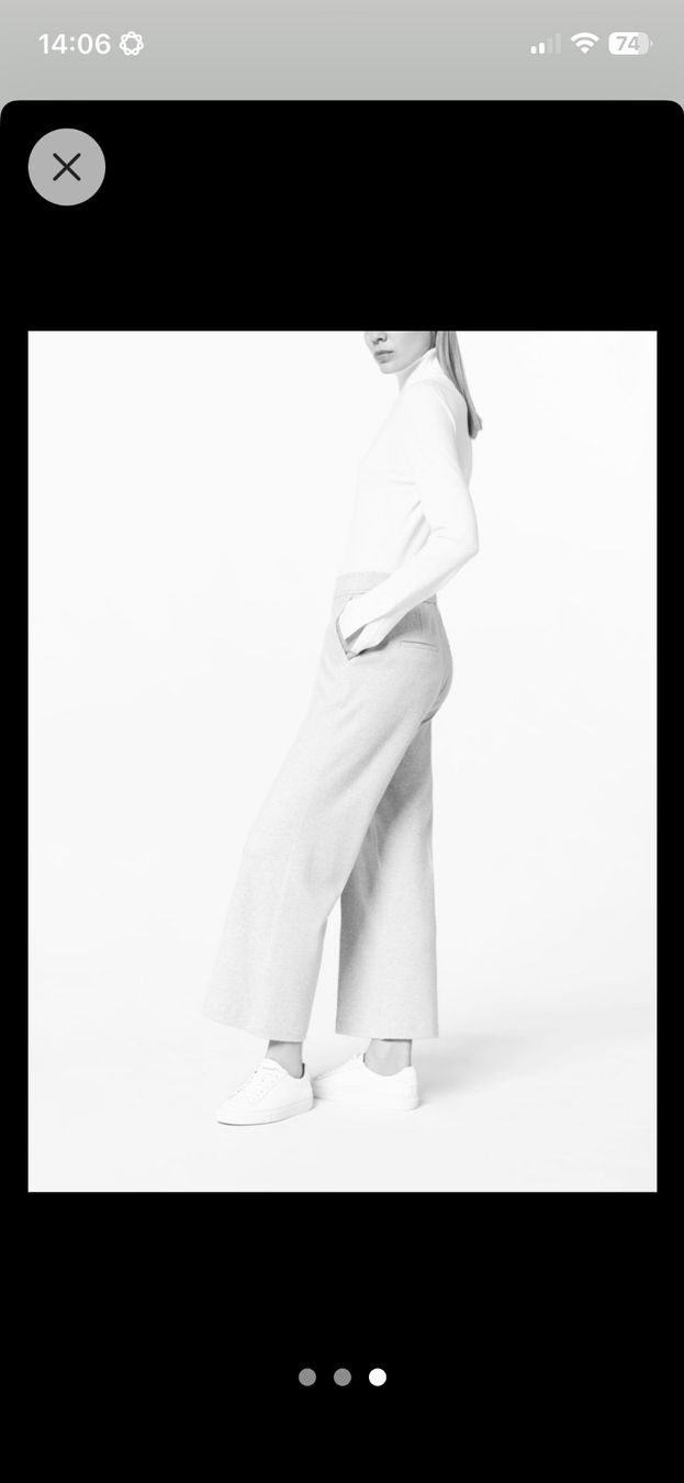 Cambio Pantaloni: Trendige Marlenehose von Cambio, hellgrau, Gr. 36 – Usato da Hünenberg See venduto da ECLB 2