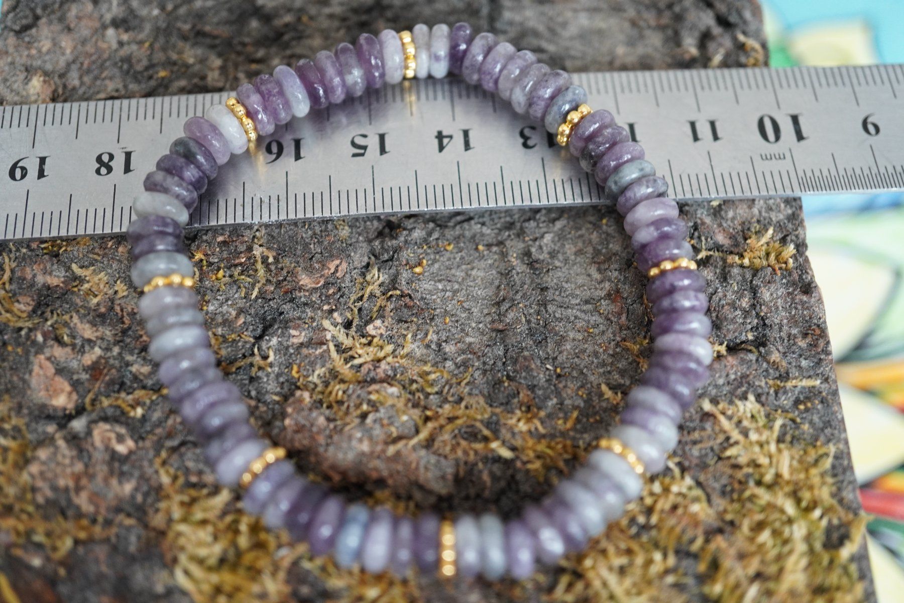 Bracelets: Lepidolith   Armband  6mmx2mm  18,5cm   TOPSTONE – Neuf avec emballage d'origine à Eschenbach SG par topstone 3