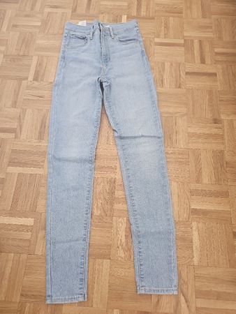 Levi's Jeans Mile High Super Skinny W26 L30 blau