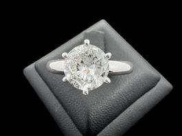 Solitär 1.6ct Diamant Ring 18k Weissgold Grösse 53 *S1892
