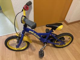 Kinderfahrrad Minimax blau gelb