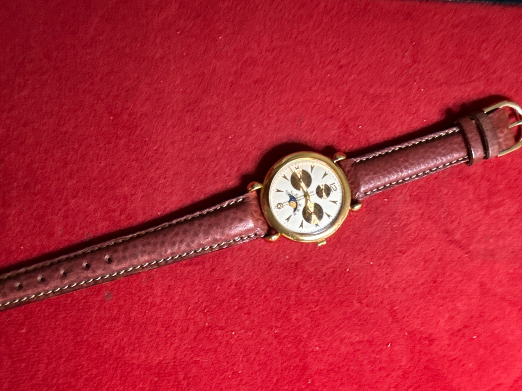 Uhren: Mondphase Quarz 36 mm Nos – Neu (gemäss Beschreibung) aus Pfeffingen von Allhandelklgwatches 2