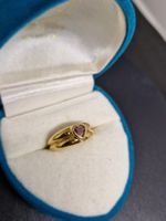 Bague or jaune 750 pierre améthiste