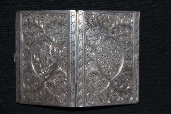 Sigari: Antique etui à cigarettes en argent . – Usato da Praz (Vully) venduto da pikuluka1 3
