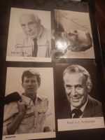 Schauspieler Mix - 4 signierte alte  Autogrammkarten - Set