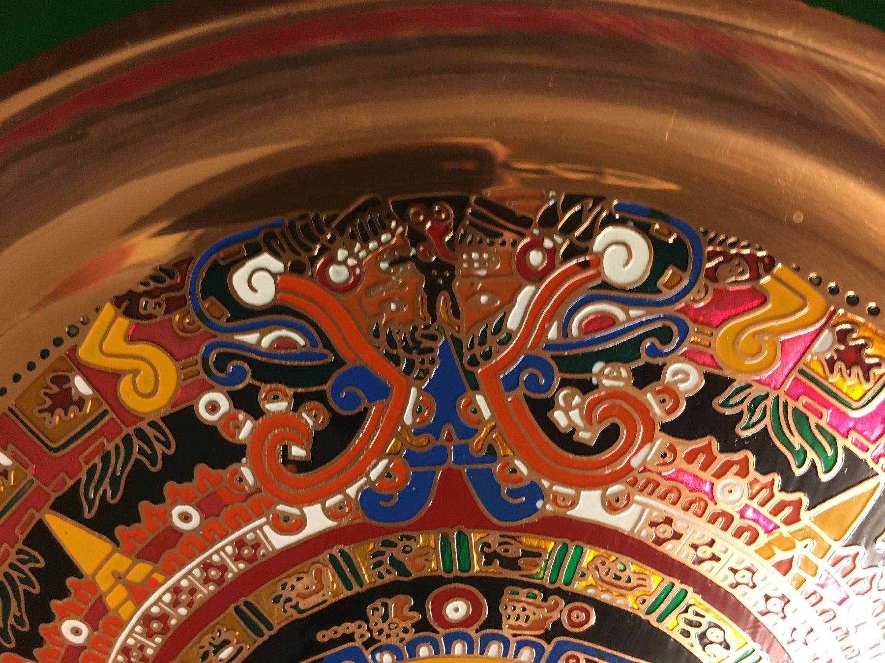Tutte le decorazioni: Mexikanischer Kupferteller, Wandteller, Aztekenkalender. – Usato da Lanzenhäusern venduto da vic63 2