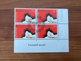 1984  CH Erstag gest.Viererblock mit Tab  (K240)