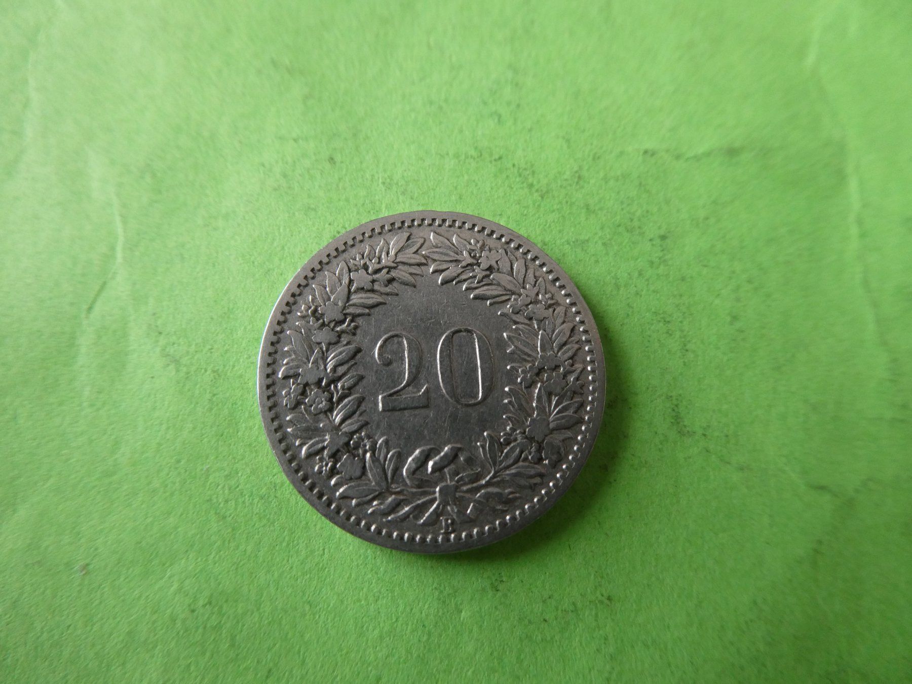 Tutti le monete: Schweiz 1887, 20 Rappen – Nuovo (secondo la descrizione) da Hinterforst venduto da Rohusri 1