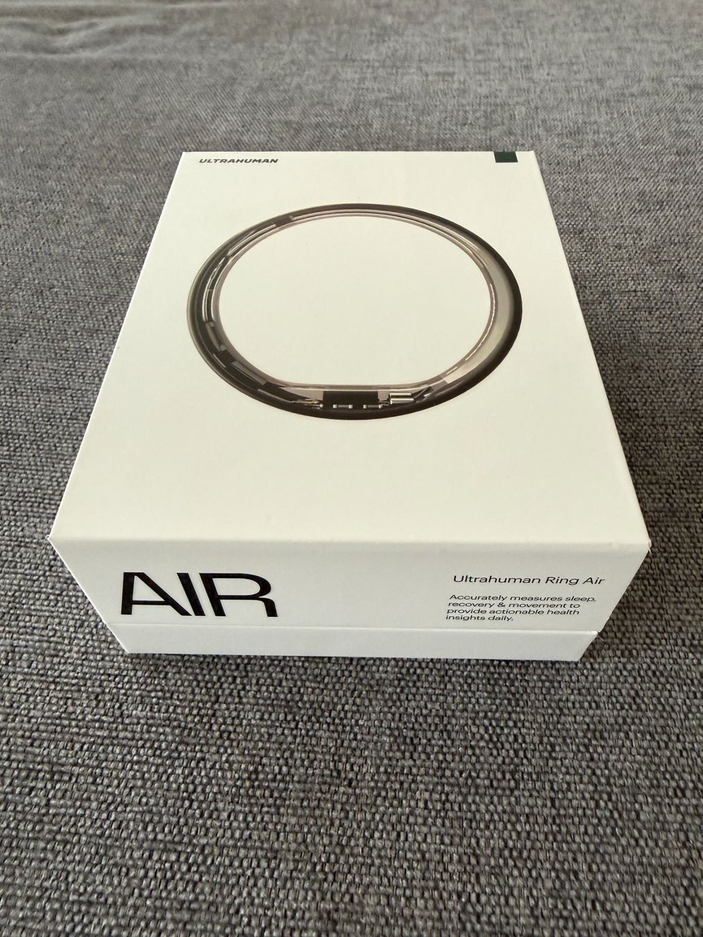 Ringe: Ultrahuman Air Size 10 Raw Titanium – Neu und originalverpackt aus Zug von NDob 1