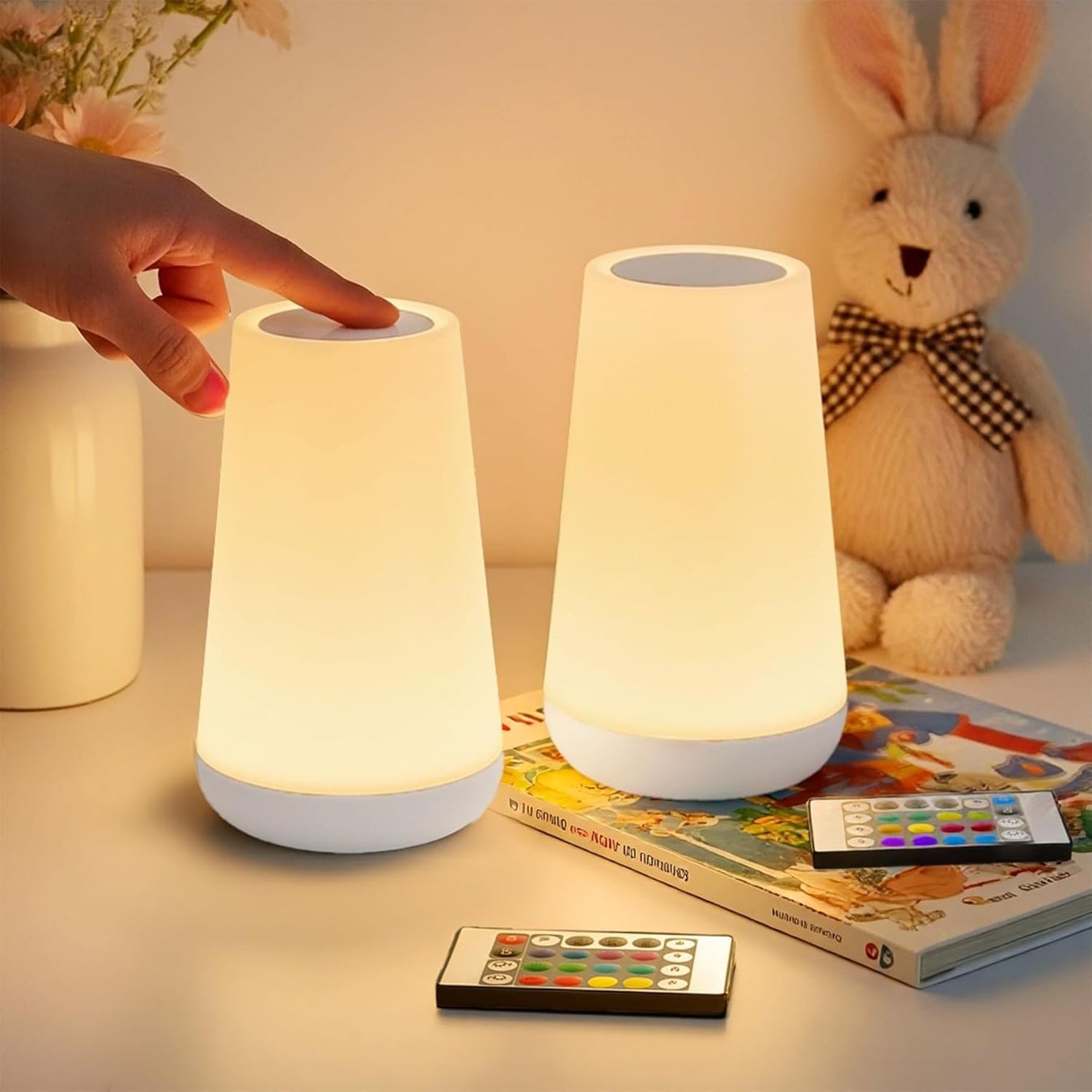 Lampen: 2x LED Nachtlicht Touch dimmbar mit Akku – Neu und originalverpackt aus Nuglar von SmartLiving24