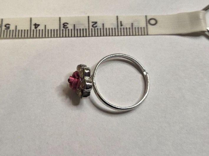 Ringe: Bague fantaisie rose fleur ajustable – Neu (gemäss Beschreibung) aus Territet von Cenh 4