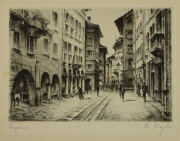 LUGANO, TESSIN TICINO, RADIERUNG VON HEINRICH ZIEGLER