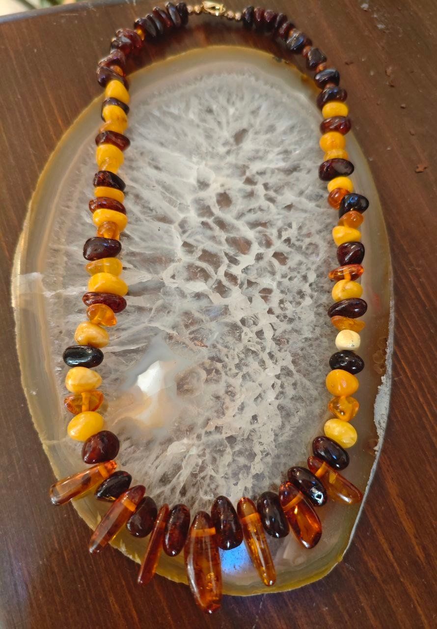 Catenine: ECHTE BERNSTEIN KETTE/COLLIER, 45 cm. LANG – Nuovo (secondo la descrizione) da Weiningen ZH venduto da actera 6
