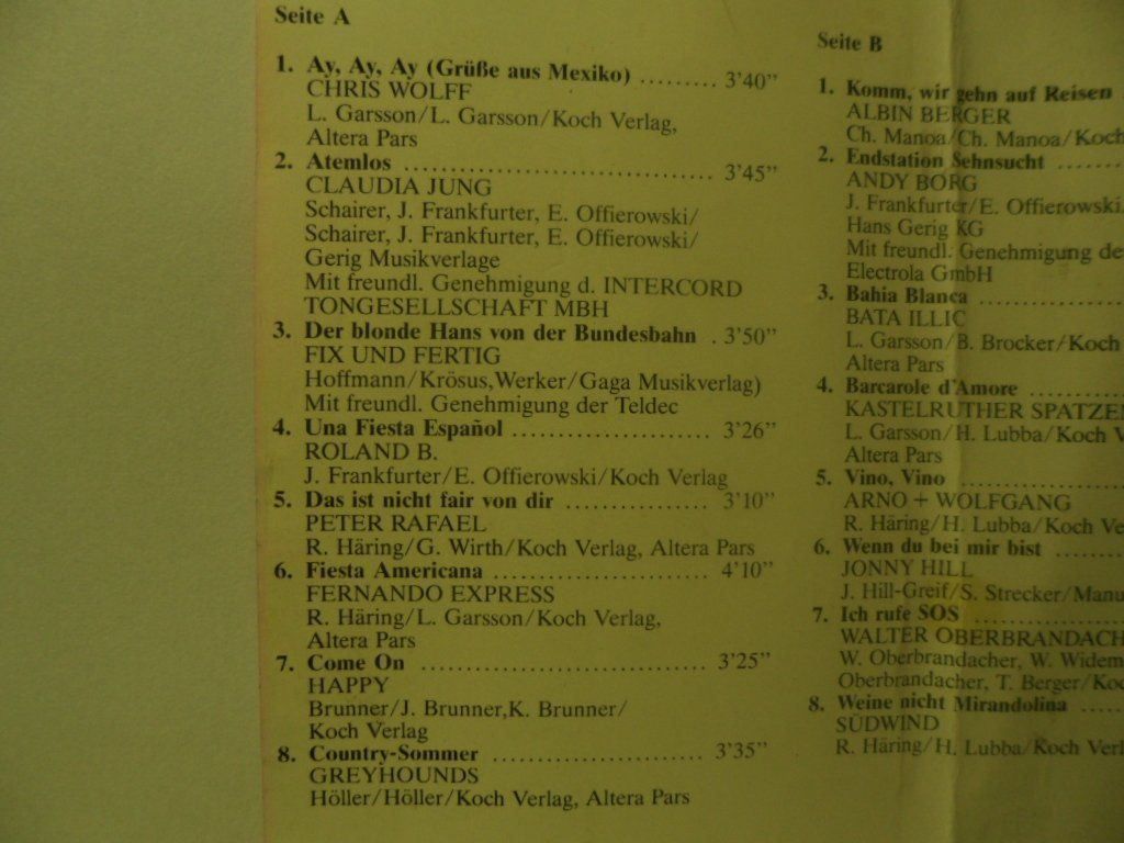 Musicassette: SOMMER SONNE HOLIDAY 1989 – Nuovo (secondo la descrizione) da Langnau i. E. venduto da gf2_29jt 1
