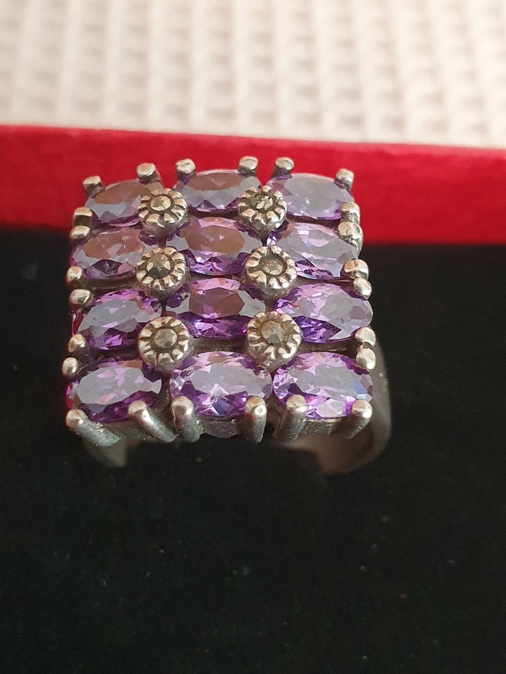 Anelli: Herrlicher Vintage Amethyst-Ring aus 925er Silber – Usato da Wohlen AG venduto da palmsprings 3