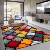 240x340 cm! Riesig! ‼️Teppich Bunt Multicolor Wohnzimmer NEU
