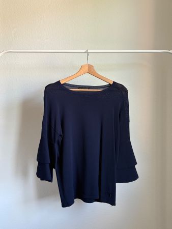 blaue Bluse