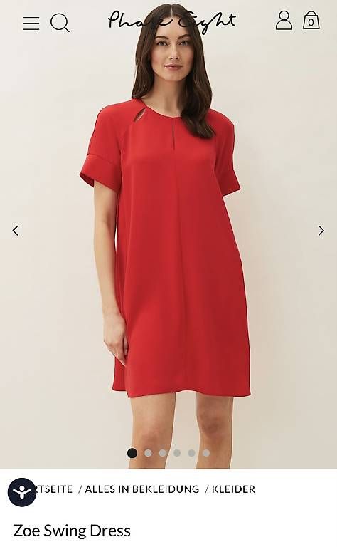 Phase Eight Vestiti: Phase Eight Kleid rot, Grösse 10 / 36 – Usato da Kriens venduto da JulesJ 3