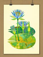 Kunstdruck - Ägyptische Lotusblume - Poster