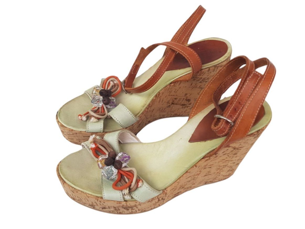 Scarpe da donna: Vintage Sandalen Korksohle – Usato da Mörschwil venduto da wunderkiste44